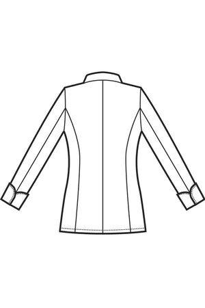Giacca lady disegno rear