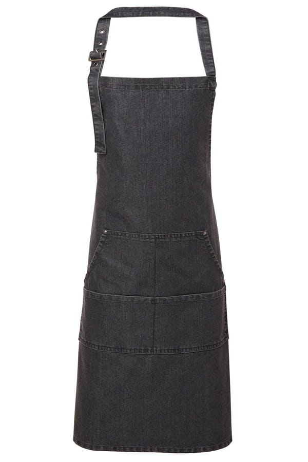 Grembiule pettorina Jeans Stitch Denim Bib Apron