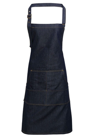Grembiule pettorina Jeans Stitch Denim Bib Apron