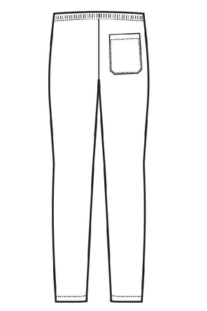 Pantalone con elastico disegno rear