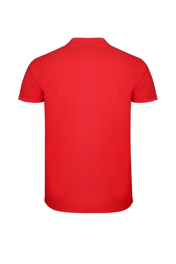 Polo bimbo in cotone rossa