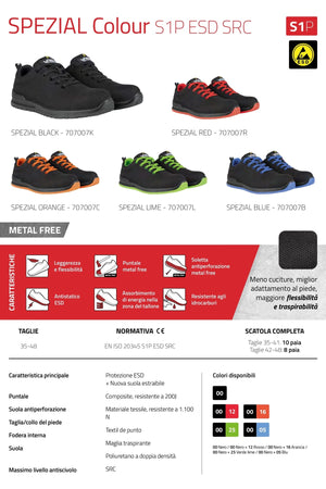 Scarpe S1P ESD SRC Metal free