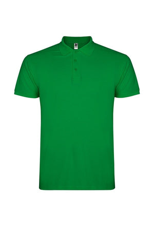 Polo bimbo in cotone verde tropical