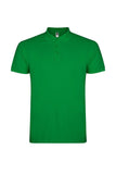 Polo bimbo in cotone verde tropical