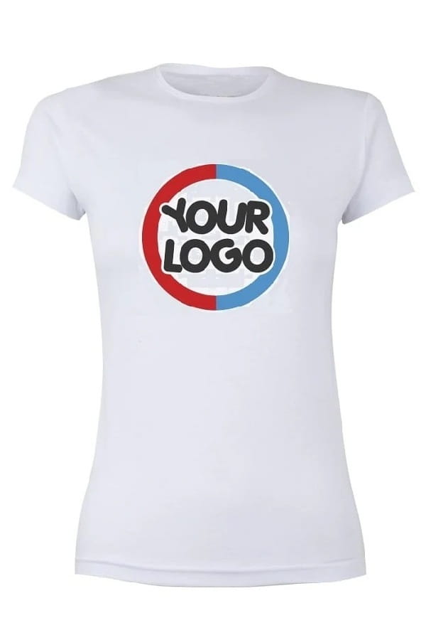 T-shirt Your Logo Here Woman Bianca