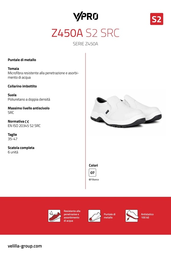 Scarpe alimentari S2 Z450A