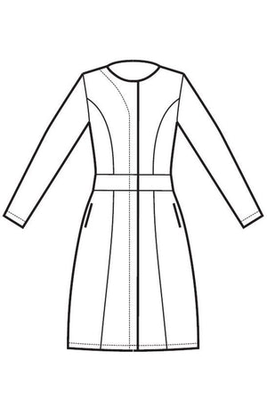 Abitino Salonicco Boheme bianco non stiro disegno front