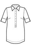Blusa Java bianca Superdry light disegno