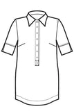 Blusa Java bianca Superdry light disegno