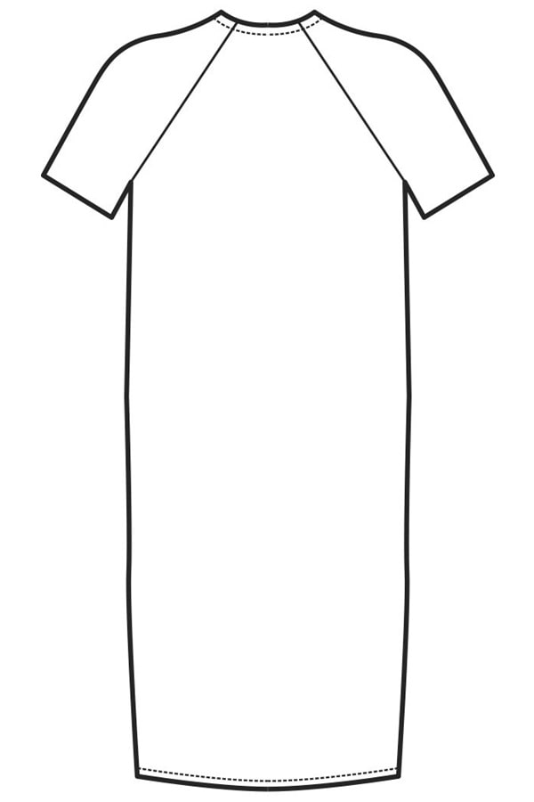 Camice Paziente Azzurro 006090 Disegno front