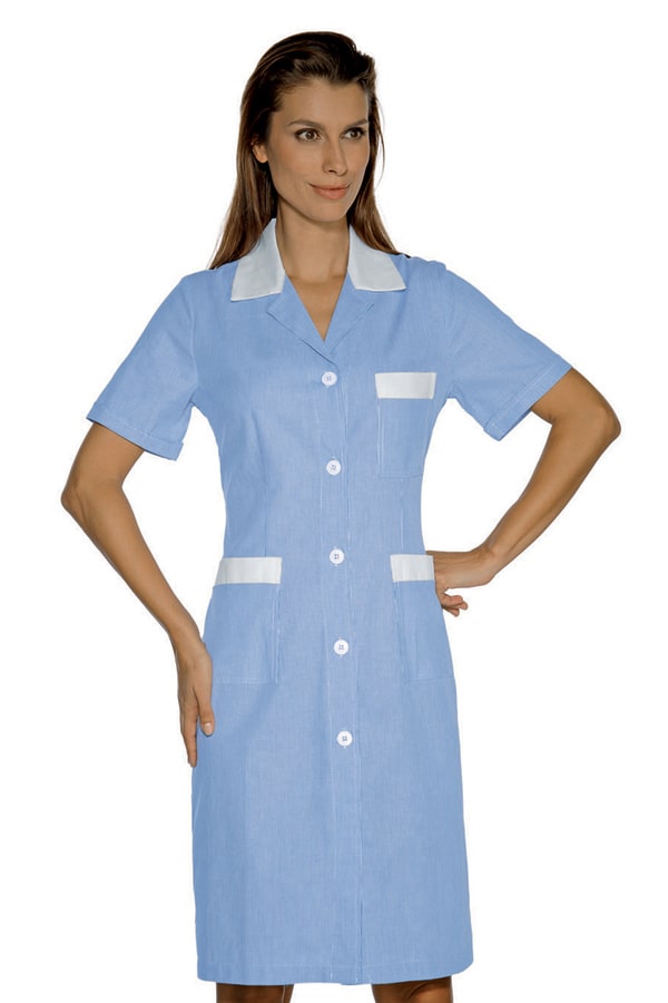 Camice Donna Positano Rigatino bordato Piquet