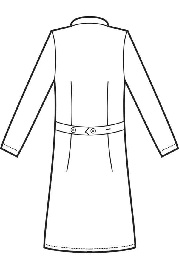 Camice Donna Vichy 008200 Disegno rear