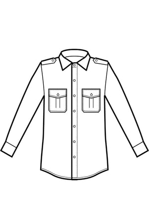 Camicia Pilota disegno front