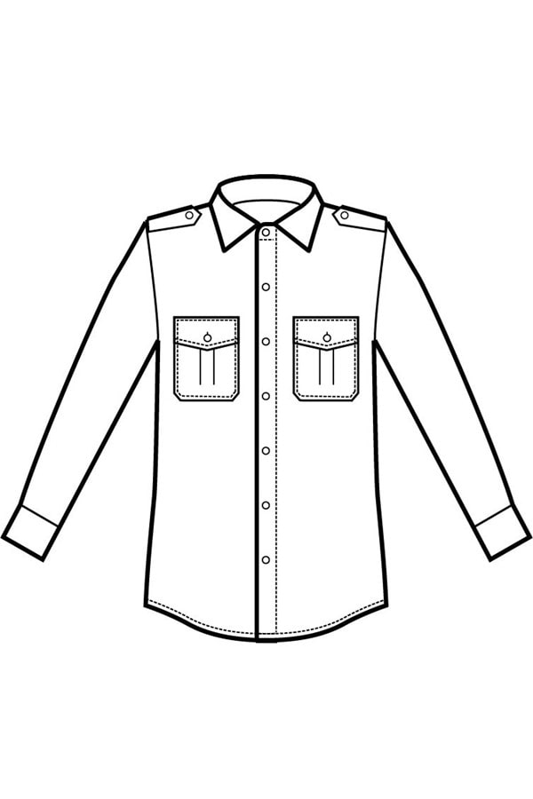 Camicia Pilota disegno front