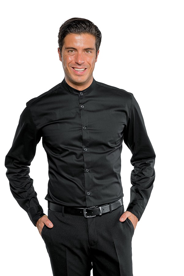 Camicia Detroit unisex Stretch Nera - ITALIADIVISE