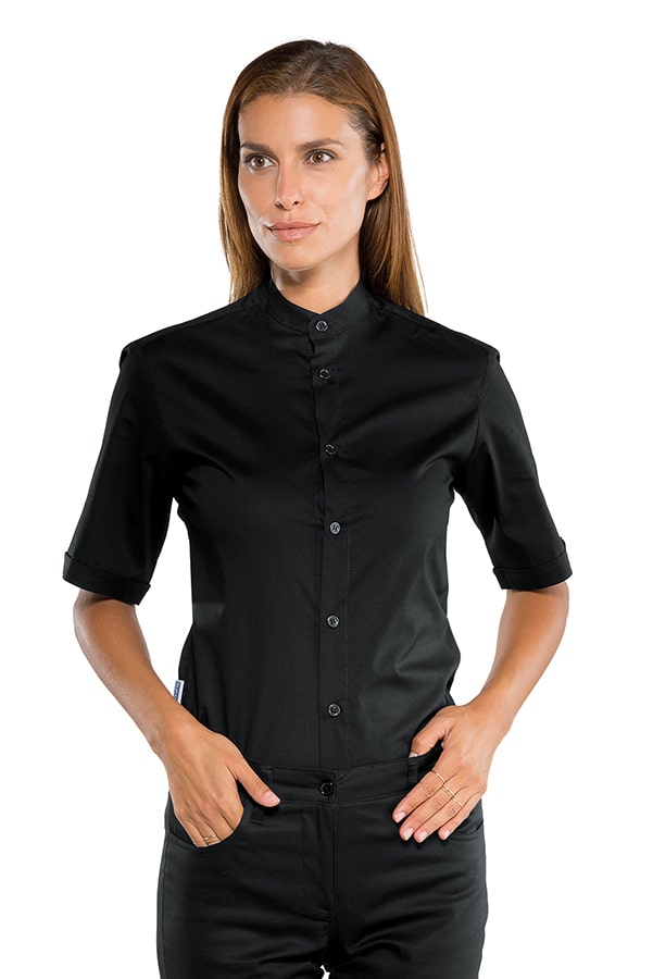 Camicia Detroit unisex Stretch Nera - ITALIADIVISE