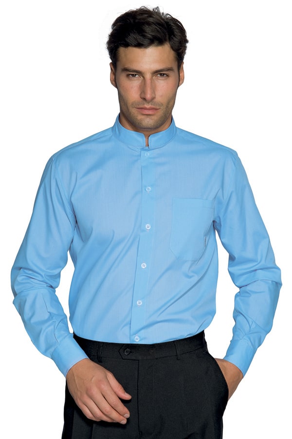 Camicia Dublino Unisex coreana Azzurra