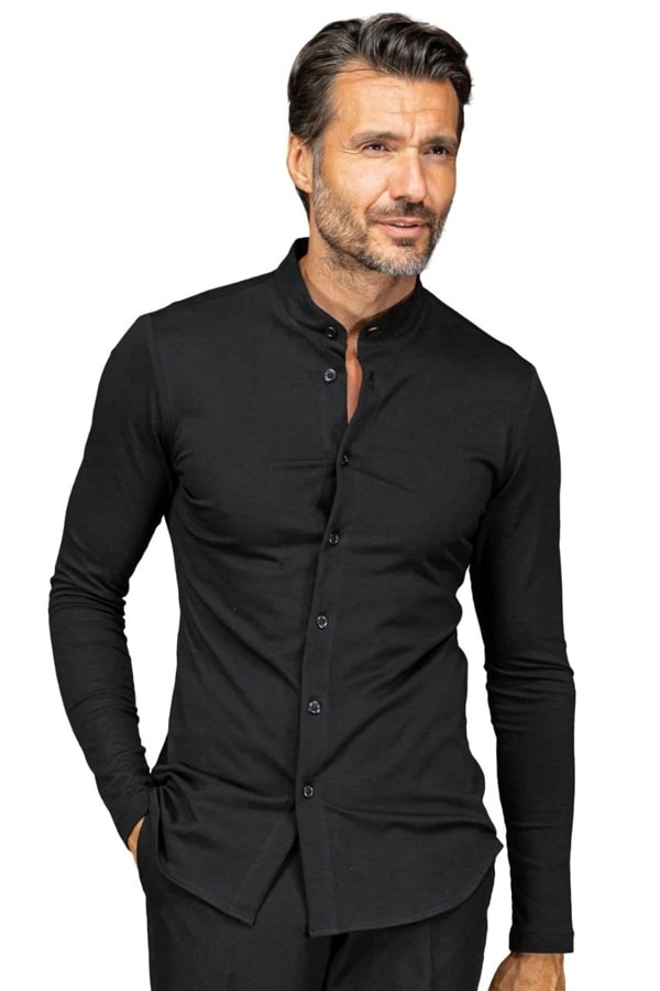 Camicia Portorico Unisex Jersey nera
