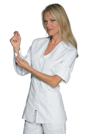 Casacca Benidorm Bianca polycotone light 015100