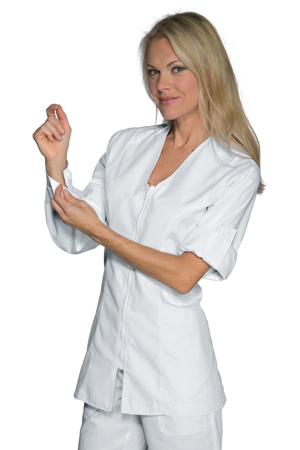 Casacca Benidorm Bianca polycotone light 015100