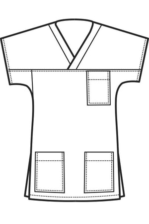 Casacca collo a v Disegno front