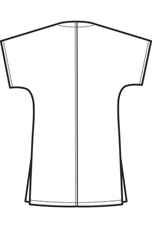Casacca collo a v Disegno rear
