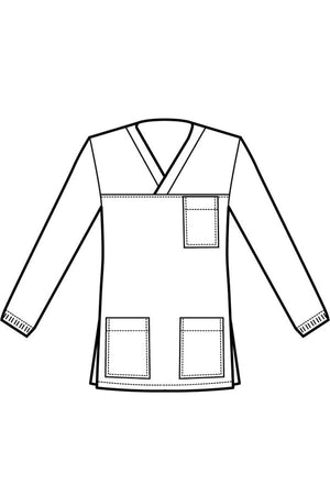 Casacca collo a v manica lunga isacco disegno front