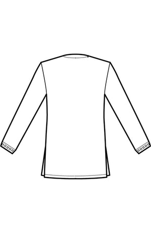 Casacca collo a v manica lunga isacco disegno rear