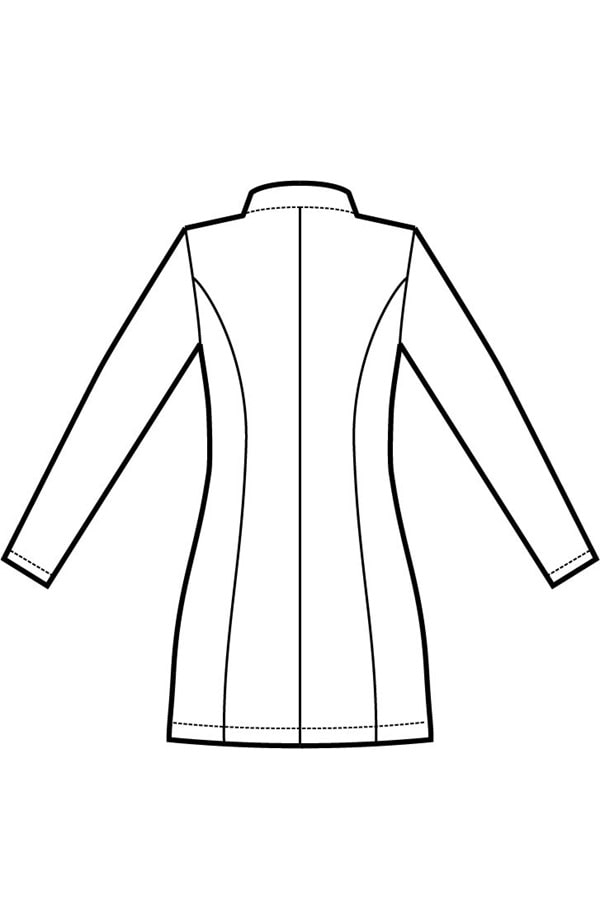 Casacca Donna coreana Costa rica  disegno rear