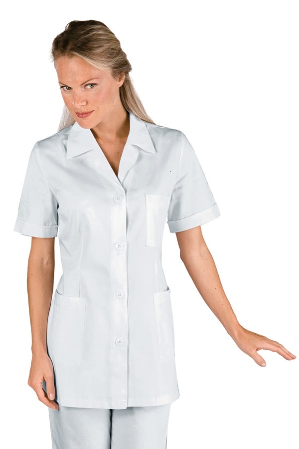 Casacca Ginevra bianca in cotone