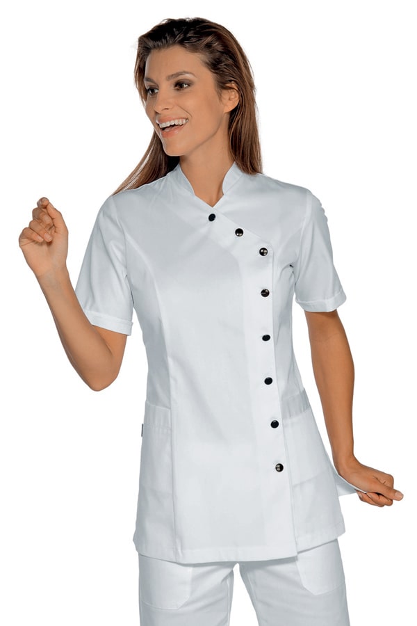 Casacca Nizza bianca con bottoni neri
