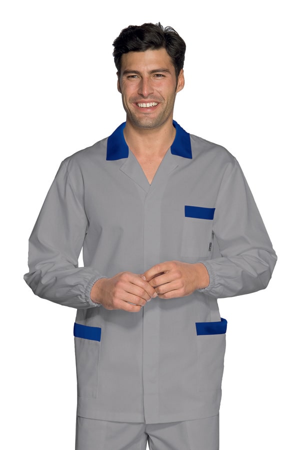 Casacca Peter Light Grigia bordi blu