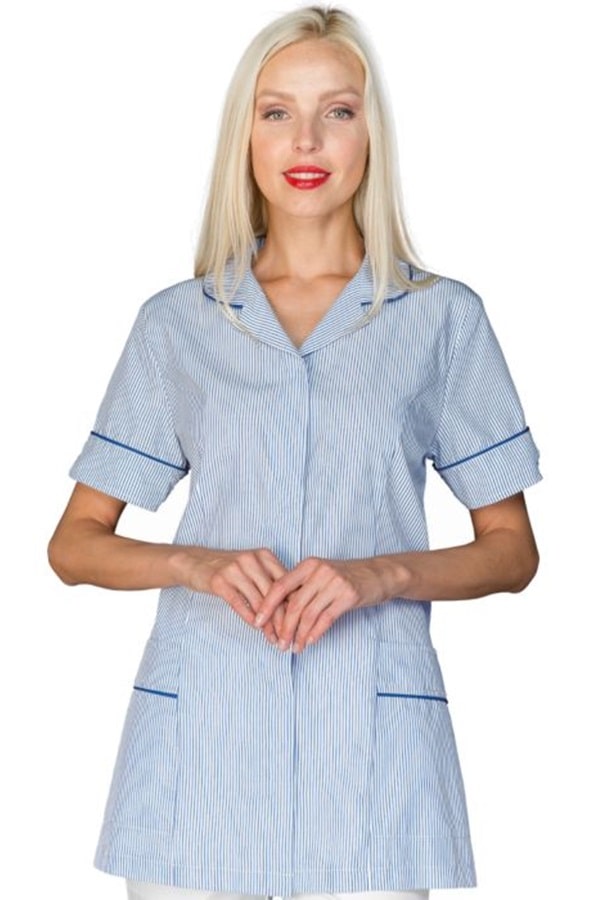 004716 Casacca Zama riga azzurra