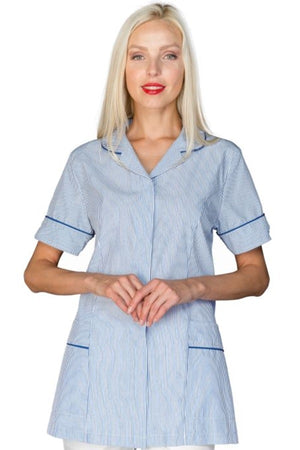004716 Casacca Zama riga azzurra