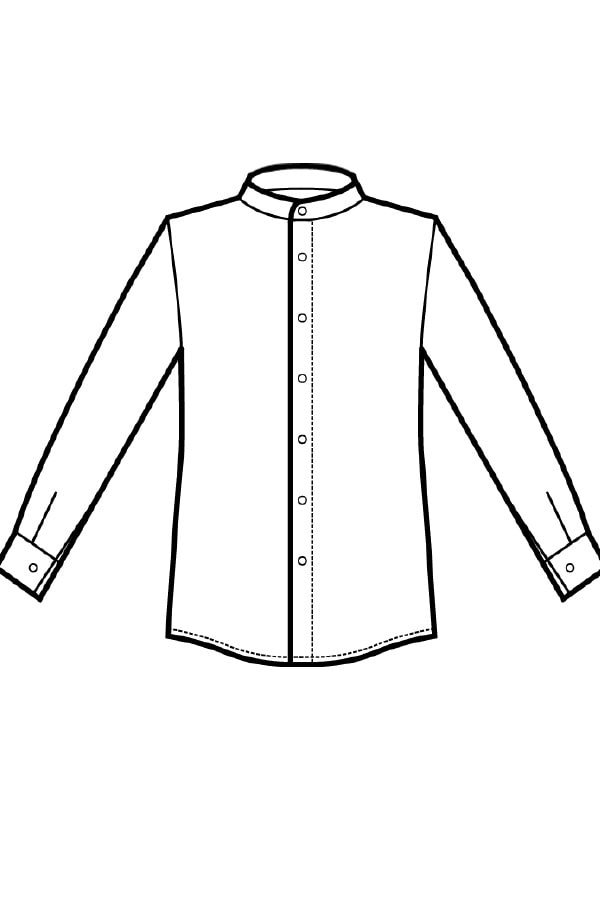 Camicia Detroit unisex disegno front