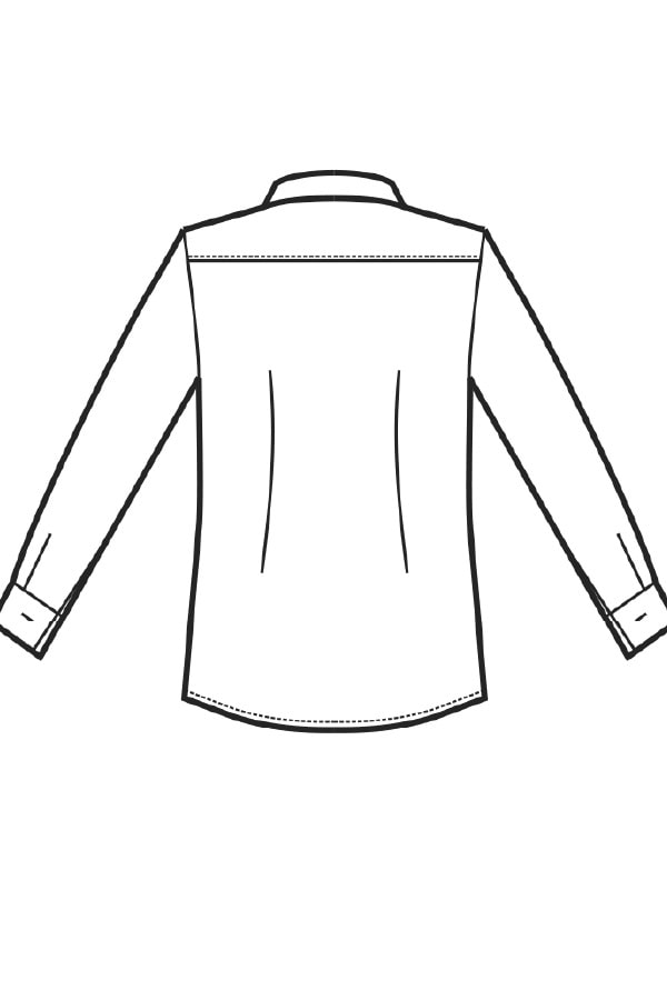 Camicia Detroit unisex disegno rear