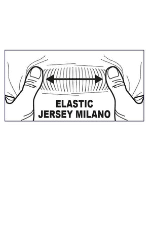 Disegno dettaglio tessuto elastic Jersey Milano 