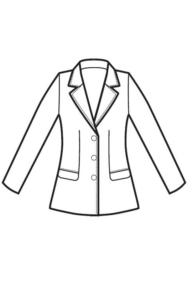 Disegno giacca Donna Atlanta front