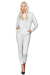 Felpa unisex a Zip intera con cappuccio