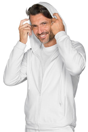 Felpa unisex a Zip intera con cappuccio