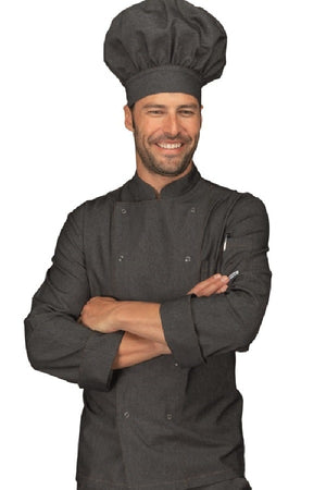 Giacca Cuoco Bottoni a pressione Black Jeans - ITALIADIVISE