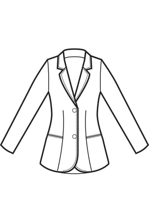 Giacca liberty disegno front