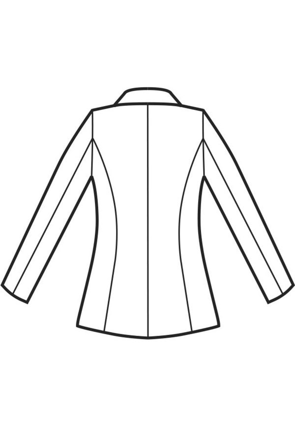 Giacca Donna Portland disegno rear