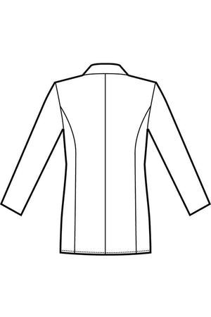 Giacca doppio petto collo lancia disegno rear