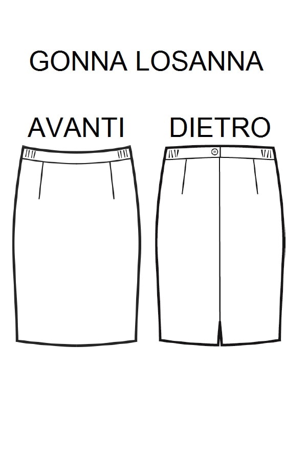Gonna Losanna disegno