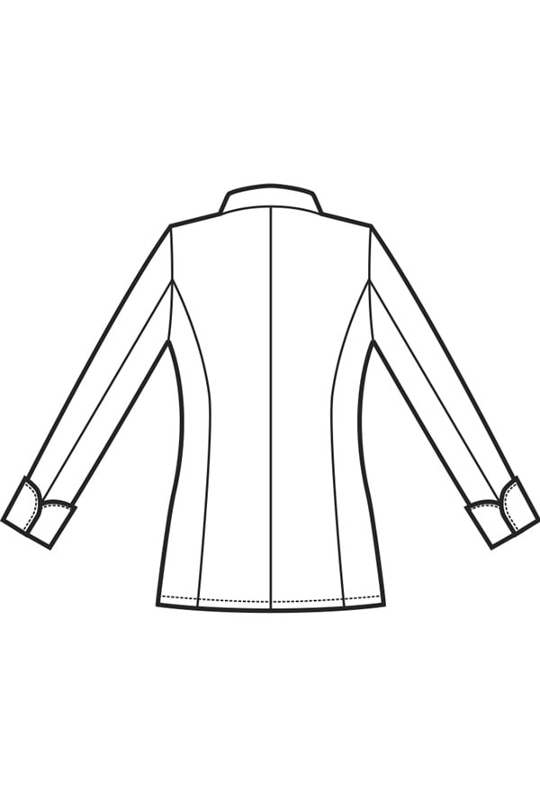 Giacca Lady disegno rear