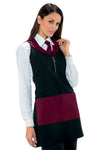 Madeiza con zip bicolor nero e bordeaux