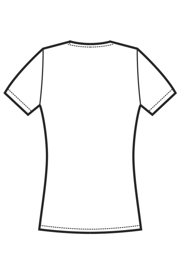 Maglietta stretch isacco disegno rear