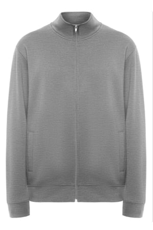 Felpa Collo alto full zip Roly Ulan grigio vigoré