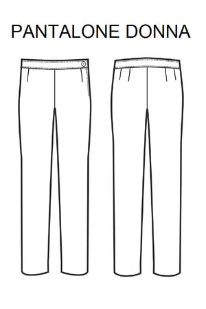 Pantalone Donna Nero disegno